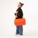 Sports bag on lightning, adjustable belt, color orange color