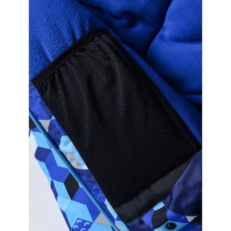 Ski costume for a boy, height 128 cm, blue color-11