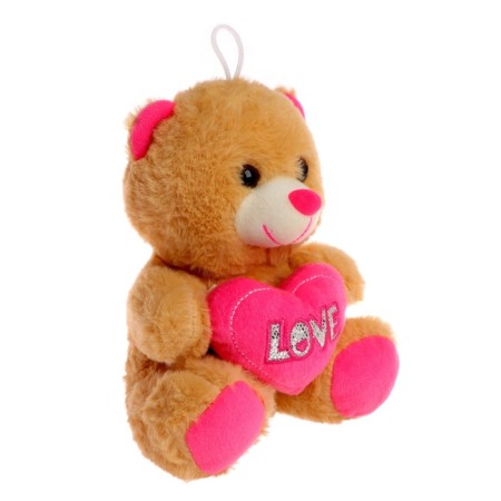 Soft toy "Trunk with heart", pink color-1