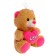 Soft toy "Trunk with heart", pink color