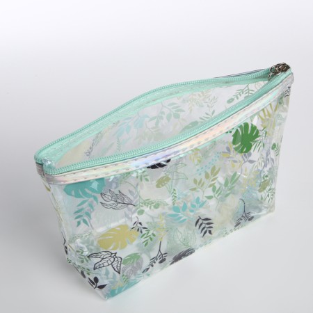 Lightning cosmetic bag, green color-2