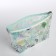 Lightning cosmetic bag, green color