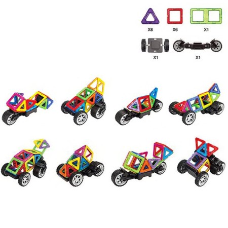 Designer magnetic "colored magnets", 17 parts-1