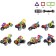 Designer magnetic "colored magnets", 17 parts