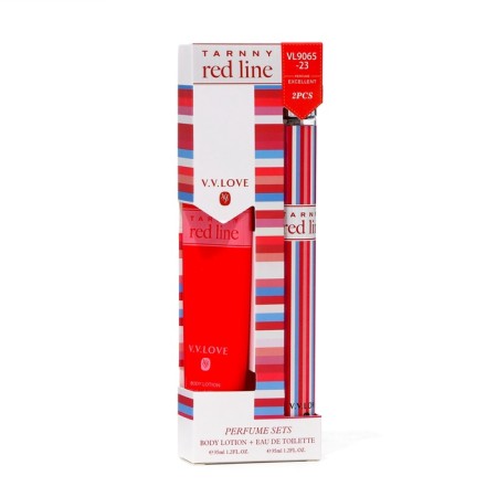 Perfume set female Tarnny Red Line: toilet water, 35ml + body lotion, 35ml-3