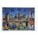 Carting clock, interior "night city and architecture", silent, 25 x 35 cm