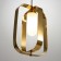 Lamp Bayerlux "Retor" E27 40W gold 24.5x24.5x37.5-137 cm