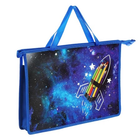 Folder with A4 handles, 335 x 235 x 55 mm, plastic, pens, calligrata "Pencil missile"-5