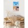 Carty clock, interior "beach", 57 x 35 x 4 cm, silent