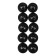 Laying shock -absorbing Torso, self -adhesive, D 2 cm, set 10 pcs