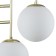 Bra Indigo, 13017/2W Gold. 2x40W, E14, 150x300x375 mm, matte white color