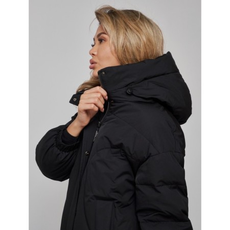 Coat insulated winter female, size 46, black color-13