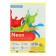 Color paper A4, 50 sheets, yellow neon, density 80g/m2