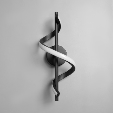 Sconces "curl" Led 3000k black 40x12x12cm-3