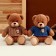 Soft toy "Bear" in a sweater, 25 cm, color mix