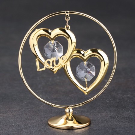 Souvenir "Hearts in the Ring", with crystals-1