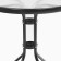 Set of garden furniture: table + 2 stools, plastic, anthracite, maximum load 120 kg