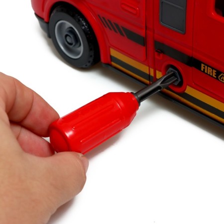 The designer of the screw "Fire van", light, sound, inertia, 50 parts-7
