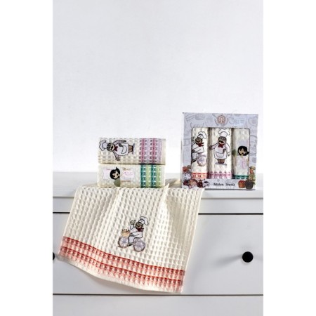 A set of wuffed napkins Diva Afrodita "Cook", size 35x50 cm, 3 pcs-1