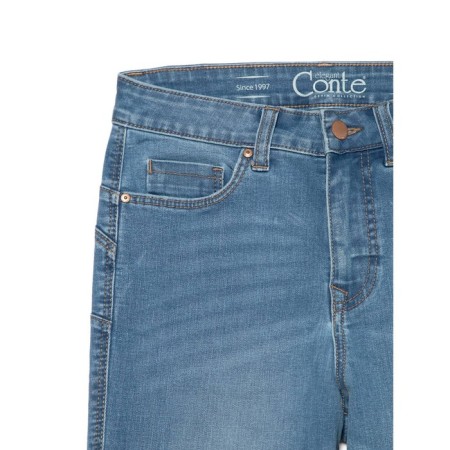 Women's jeans modeling Conte Elegant Skinny, Size S, color Washed Mid Blue-4