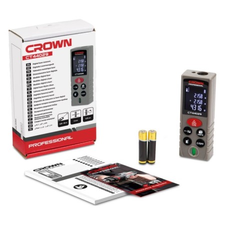 Laser rangemaker Crown CT44029, 60 m, sight, ± 2 mm, 650 nm-3