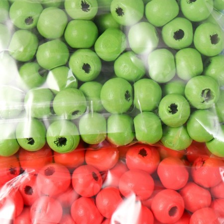 Set of beads for creativity "Neon bright" d-0.8 cm, 4 colors x 15 g-1