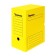 Archive box with A4 Calligrata valve, 150 mm, microgofrot cardboard, up to 1,400 sheets, yellow