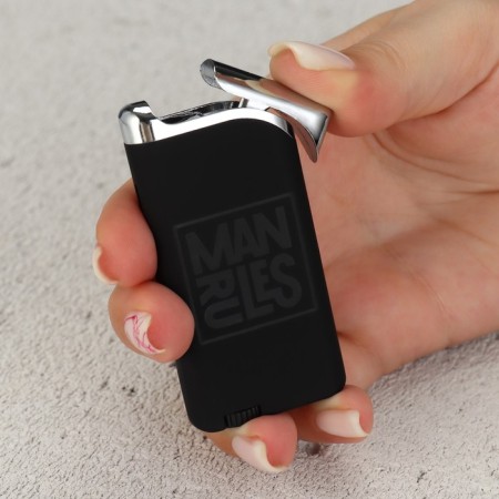 Gas lighter "Man Rules", mix, 6.7 x 3.3 cm.-5