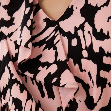 Women's dress with oxen mist, size 44, pink-2
