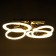 Causteen with FDD "Mons" 4XLED 190W 3000-6000k gold 83x56x15 cm