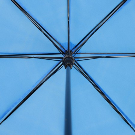 Umbrella - semi -automatic cane "plain", 8 spokes, r = 47 cm, blue color-5