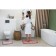The bathroom rug glowing in the dark “luminous faces”, 50 × 80 cm, burgundy color
