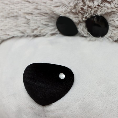 Soft toy "Grandfather Bear", gray color, 190 cm-11