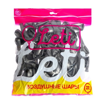Latex ball 5 ", metal, set of 100 pcs., Water bombs, silver color-1