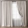 Curtains "Omma" 240 x 270 cm - 2 pcs, tulle 500 x 270 cm, white