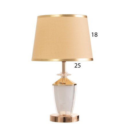 Table lamp "Yaim" 1x40W E27 1x3W LED gold 25x25x42cm-5