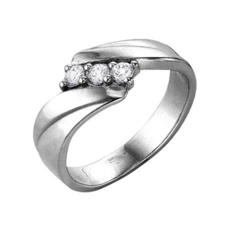 Ring "Lightning" Duo, echoing with oxidation, 18 size