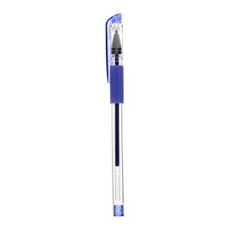 A set of gel pens, 12 colors, with sparkles, with a rubber holder, in a plastic box-12