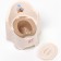 Children's anti -slip “comfort” pot with a lid, a removable bowl, cream color