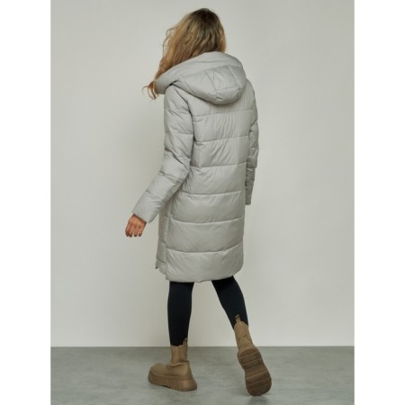 Coat insulated winter female, size 50, color gray-2