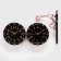 Watching double-sided watches, on suspension, smooth move, 36 x 32 cm, D-25 cm, dial 19 cm