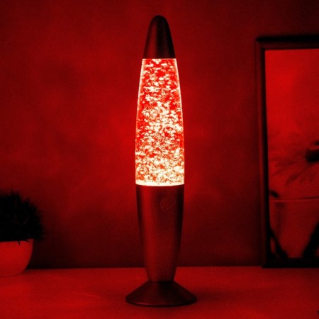 Lava-lamp metal, glass, wax "Lava. Ebrastis" E14 25-35W gold 34x8.5x8.5 cm Risalux-2