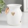 Aroma lamp ceramics "Rose and forget -me -nots with a heart" mix 7.5x7.5x9.5 cm