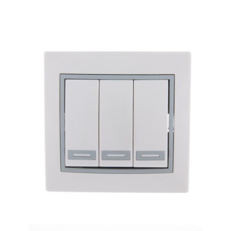 Switch Lezard 701-0215-109 mira, joint venture, 10a, 3 keys, color gray color