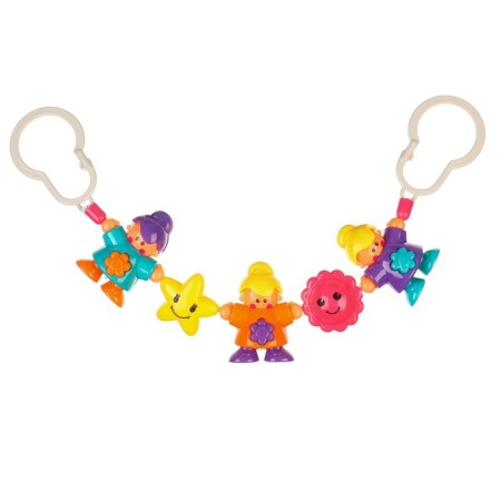 Stretching to a stroller/crib "little men", 3 toys, crumb me-2