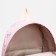 Young backpack from textiles on lightning, 3 pockets, pink color