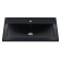 Sink uperwood Foster Quartz 70 cm, quartz, black matte, coal