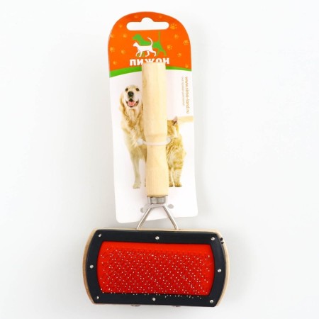 Bilateral Brush-Brush with a wooden handle, 10 x 17 cm-5