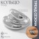 Ring Metal "Trend" triple wave, silver color, size 18