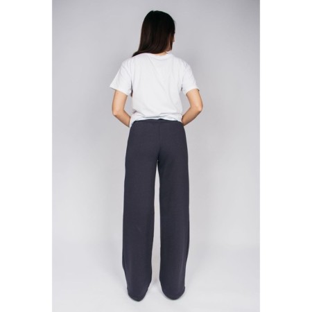 Female trousers, size 44, graphite color-1